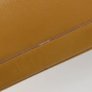 PRADA Hand Bag Leather 2way Beige Gold Auth 186845A-22