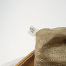 PRADA Hand Bag Leather 2way Beige Gold Auth 186845A-12