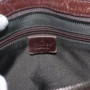 GUCCI GG Supreme Shoulder Bag PVC Beige Silver 92560 Auth 186848-19