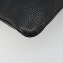 LOEWE Schoudertas Leer Zwart Zilver Auth 186849A-14