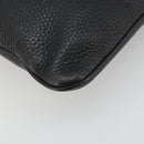LOEWE Schoudertas Leer Zwart Zilver Auth 186849A-16