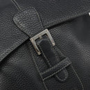LOEWE Schoudertas Leer Zwart Zilver Auth 186849A-17
