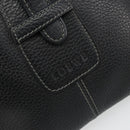 LOEWE Schoudertas Leer Zwart Zilver Auth 186849A-18