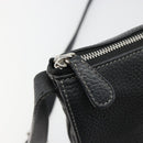 LOEWE Schoudertas Leer Zwart Zilver Auth 186849A-10