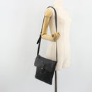 LOEWE Schoudertas Leer Zwart Zilver Auth 186849A-24