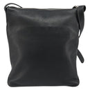 LOEWE Schoudertas Leer Zwart Zilver Auth 186849A-2