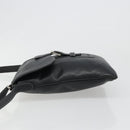 LOEWE Schoudertas Leer Zwart Zilver Auth 186849A-4
