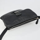 LOEWE Schoudertas Leer Zwart Zilver Auth 186849A-6