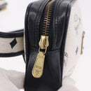 MCM Vicetos Logogram Waist Bag PVC Leather White Gold Auth 186851-18