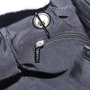 CHANEL Chain Shoulder Bag Canvas Black Silver CC Auth 186855-21