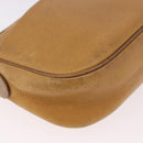 LOEWE Anagram Shoulder Bag Leather Beige Gold Auth 186856-15