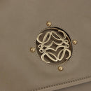 LOEWE Anagram Mya Shoulder Bag Leather Beige Gold Auth 186857A-18