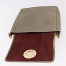 LOEWE Anagram Mya Shoulder Bag Leather Beige Gold Auth 186857A-19