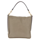LOEWE Anagram Mya Shoulder Bag Leather Beige Gold Auth 186857A-2