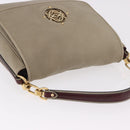 LOEWE Anagram Mya Shoulder Bag Leather Beige Gold Auth 186857A-8
