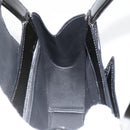 CARTIER PANTHERE Hand Bag Patent leather Black Silver Auth 186858A-20