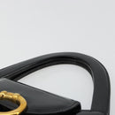 CARTIER PANTHERE Hand Bag Patent leather Black Silver Auth 186858A-8