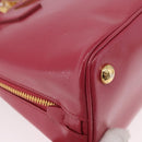 PRADA Hand Bag Saffiano Leather 2way Pink Gold Auth 186860V-13