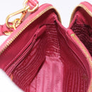 PRADA Hand Bag Saffiano Leather 2way Pink Gold Auth 186860V-22