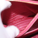 PRADA Hand Bag Saffiano Leather 2way Pink Gold Auth 186860V-31