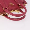 PRADA Hand Bag Saffiano Leather 2way Pink Gold Auth 186860V-7