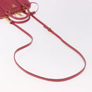 PRADA Hand Bag Saffiano Leather 2way Pink Gold Auth 186860V-9