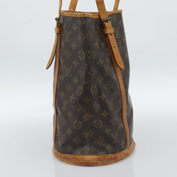 LOUIS VUITTON Monogram Bucket GM Shoulder Bag M42236 LV Auth 186861