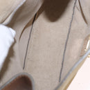 Chloe Drew Chain Shoulder Bag Suede Leather Beige Gold Auth 186862A-17