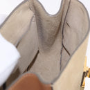 Chloe Drew Chain Shoulder Bag Suede Leather Beige Gold Auth 186862A-18