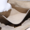 Chloe Drew Chain Shoulder Bag Suede Leather Beige Gold Auth 186862A-20