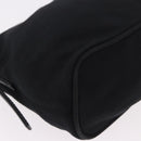 FENDI Shoulder Bag Cotton Jersey Black Silver Auth 186864-10