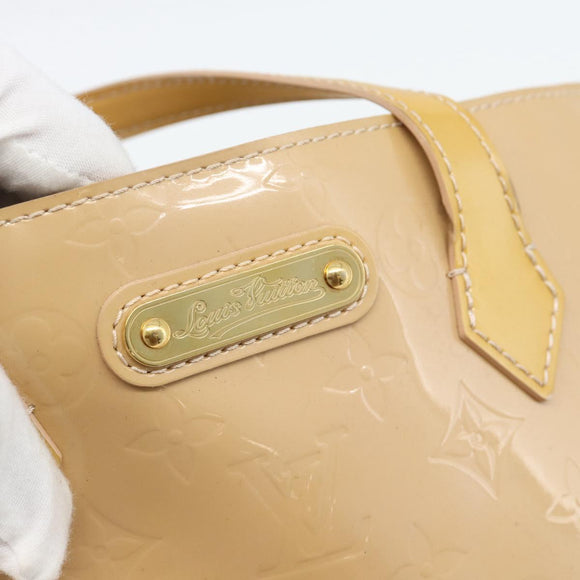 LOUIS VUITTON Monogram Vernis Wilshire PM Hand Bag Broncorail M91452 Auth 186866