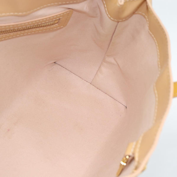 LOUIS VUITTON Monogram Vernis Wilshire PM Hand Bag Broncorail M91452 Auth 186866