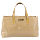 LOUIS VUITTON Monogram Vernis Wilshire PM Hand Bag Broncorail M91452 Auth 186866-13