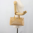 LOUIS VUITTON Monogram Vernis Wilshire PM Hand Bag Broncorail M91452 Auth 186866-22
