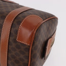 CELINE Macadam Canvas Hand Bag PVC Leather Brown Gold Auth 186868A-14