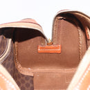 CELINE Macadam Canvas Hand Bag PVC Leather Brown Gold Auth 186868A-18
