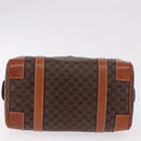 CELINE Macadam Canvas Hand Bag PVC Leather Brown Gold Auth 186868A-5