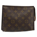 LOUIS VUITTON Monogram Poche Toilette 19 Pouch M47544 LV Auth 186870-1