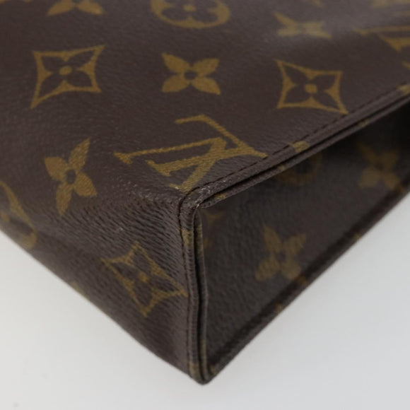 LOUIS VUITTON Monogram Poche Toilette 19 Pouch M47544 LV Auth 186870