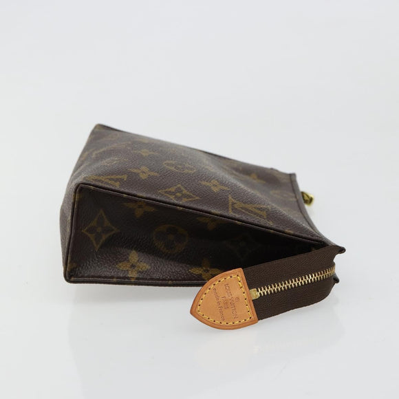 LOUIS VUITTON Monogram Poche Toilette 19 Pouch M47544 LV Auth 186870