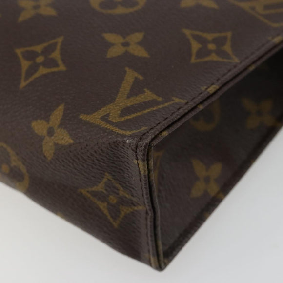 LOUIS VUITTON Monogram Poche Toilette 19 Pouch M47544 LV Auth 186870