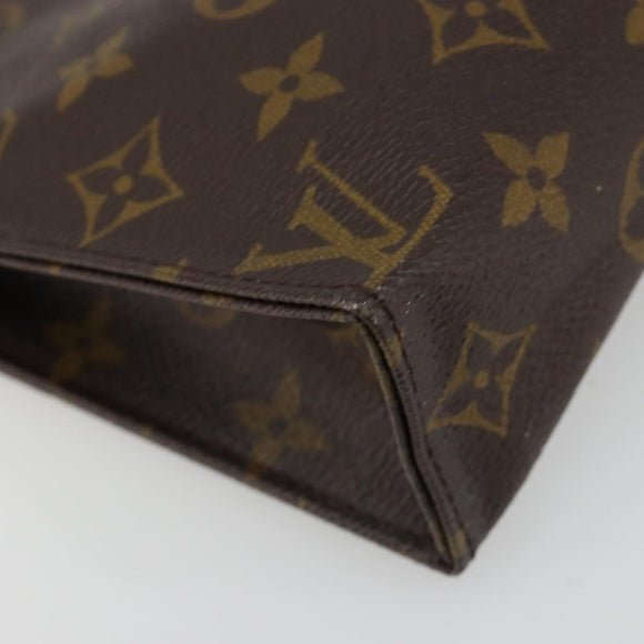 LOUIS VUITTON Monogram Poche Toilette 19 Pouch M47544 LV Auth 186870