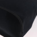 HERMES Kabak Elan PM Hand Bag Canvas 2way Black Silver Auth 186871V-18