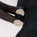 HERMES Kabak Elan PM Hand Bag Canvas 2way Black Silver Auth 186871V-10