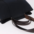 HERMES Kabak Elan PM Hand Bag Canvas 2way Black Silver Auth 186871V-6