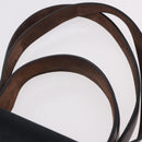 HERMES Kabak Elan PM Hand Bag Canvas 2way Black Silver Auth 186871V-8