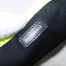 BALENCIAGA Navy Cabas XS Hand Bag Canvas Yellow Silver Auth 186872-18