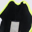 BALENCIAGA Navy Cabas XS Hand Bag Canvas Yellow Silver Auth 186872-20