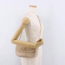 CHANEL Matelasse Chain Shoulder Bag Lamb Skin Beige Gold CC Auth 186875-33